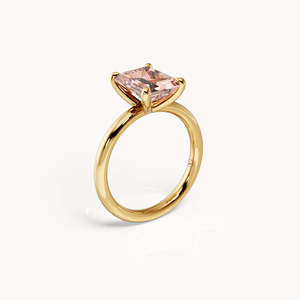 แหวนหยกเคลือบทอง 18K - เครื่องประดับแฟชั่นสไตล์วินเทจสุดอินเทรนด์ - Product Image 3