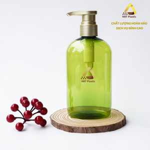 400ml pour bouteille en plastique PET transparent couleur personnalisée emballage OEM pour shampooing lotion gel douche fabricant du Vietnam - Product Image 3