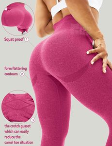 Nouveau Style taille haute sans couture Leggings Shorts de gymnastique Fitness Yoga court Scrunch sport Yoga Shorts Spandex rose pantalon court - Product Image 4