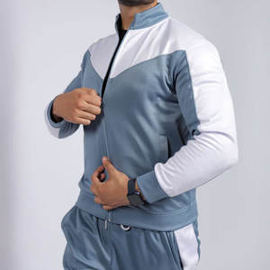 Conjunto Deportivo para Hombre de Secado Rápido, Dos Piezas de Poliéster para Gimnasio, Entrenamiento, Correr, Chaqueta y Pantalones, Venta al por Mayor, OEM/ODM Disponible - Product Image 3