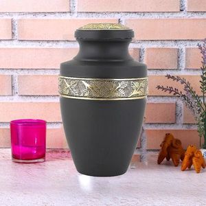 Urnes de crémation en aluminium durables et sophistiquées avec des motifs imprimés uniques parfaits pour honorer les souvenirs - Product Image 1