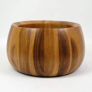 Cuenco de madera de estilo indio para cenas, utensilios de cocina de diseño clásico, calidad atractiva en la India - Product Image 4