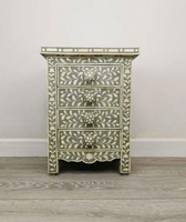 Table console antique pour salon, table en incrustation d'os avec incrustation de nacre, travail de grossiste indien