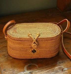 Venta al por mayor de mimbre hecho a mano decoración del hogar ratán caja de almacenamiento de joyería de mimbre caja de joyería de mimbre organizador de joyería caja de almacenamiento - Product Image 3