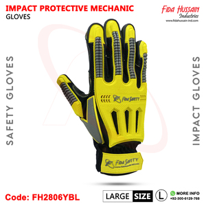 Gants de travail de Protection des mains anti-impact de mécanicien industriel robuste 2024 gants de travail de champ pétrolifère gants en cuir - Product Image 4