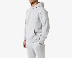 Vente en gros 100% coton jogging costume 2 pièces poids lourd surdimensionné à capuche et joggeurs ensembles hommes survêtements personnalisés survêtements - Product Image 4