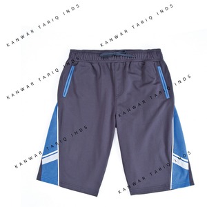 Pantalon de travail décontracté pour hommes personnalisés, léger, pour le printemps et l'automne, short à taille élastique et design utilitaire avec techniques de broderie - Product Image 1