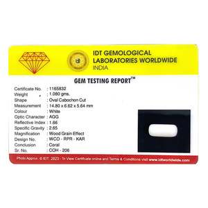 คริสตัลปะการังขาวธรรมชาติ 5.4 กะรัต - Product Image 4