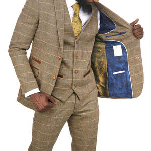 แจ็กเก็ตทวีดสำหรับผู้ชายเสื้อแจ็กเก็ตผ้าทวีดเป็นมิตรต่อสิ่งแวดล้อมสำหรับฤดูหนาว - Product Image 2