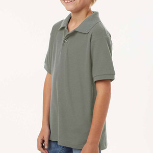 Jeunes garçons Polo Polyester équipe couleurs tailles YS YM YL YXL jeunes polos col Golf école uniforme pour garçon Polo - Product Image 1