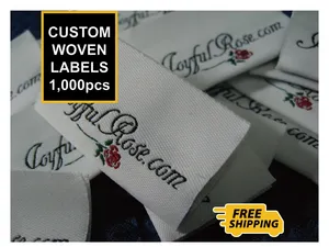 Tùy Chỉnh Thương Hiệu Logo Chính May Mặc Nhãn Tag Mật Độ Cao Vải Cotton Tùy Chỉnh Quần Áo Dệt Nhãn Cho Quần Áo <span class=keywords><strong>Handmade</strong></span> Các Mặt Hàng - Product Image 3