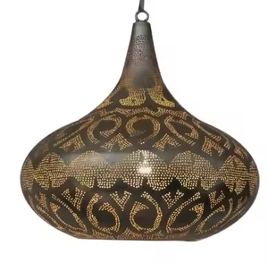 Azora Industries Lot de trois lampes suspendues décoratives Design standard en fer pur massif - Product Image 6