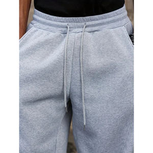 Pantalons de survêtement pour homme en coton 100% de haute qualité - Lavage à l'acide, jambe droite, léger, respirant, pantalon de sport décontracté - Product Image 3