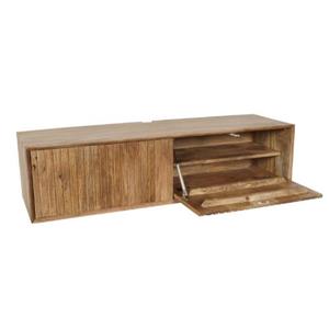 ตู้ทีวีไม้มะม่วงแบบ2ประตูสไตล์ธรรมชาติ TVC เฟอร์นิเจอร์ภายในบ้านทนทานสำหรับห้องนั่งเล่นห้องนอนโรงแรมที่เก็บใหม่ - Product Image 1