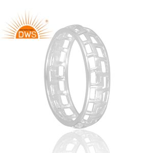 Anillo de banda de declaración de plata esterlina fina más vendido, joyería personalizada para mujer, regalo para ella - Product Image 2