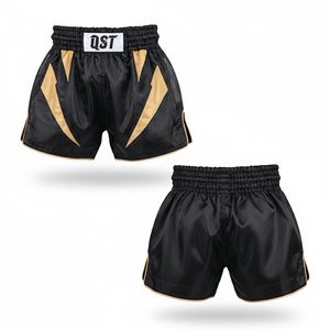 Pantalones Cortos de Boxeo Unisex, Ligeros, Transpirables, 100% Poliéster, para MMA, Muay Thai, Kickboxing, Alta Calidad, 180g, Corte Holgado, Personalizables por Delante - Product Image 4