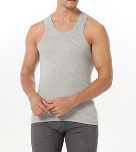 Vente en gros 100% coton débardeurs de gym pour hommes décontracté Fitness musculation gilet respirant haute qualité débardeurs - Product Image 5
