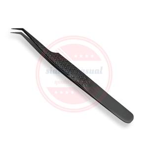 Pince à cils en acier inoxydable Grip Eyelashes Applicator Pince à cils de haute qualité - Product Image 3