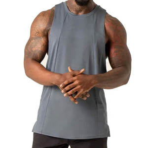Wholesale Sport Singlet Mens Summer Tank Top Breathable Gym Clothing Muscle Fit Solid Color Premium Cotton Spandex Men - Product Image 1