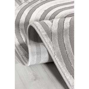 Alfombra Moderna Crema Netline Home Depot Amorf AR008, Polipropileno y Poliéster Duraderos, Fácil de Limpiar, No Desprende Pelusa, Conveniente para Uso Doméstico - Product Image 2