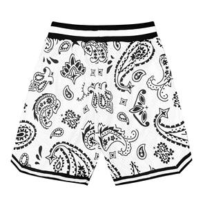 Pantalones cortos transpirables de talla grande para hombre de cintura media de alta calidad, bandana informal de punto, sublimación, cierre de cordón de poliéster, Verano - Product Image 2