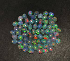 Haute qualité IGI certifié 7 pièces 10 Carats opale éthiopienne naturel Multi feu 8*10mm ovale Cabochon améthyste perle pierres précieuses en vrac - Product Image 2