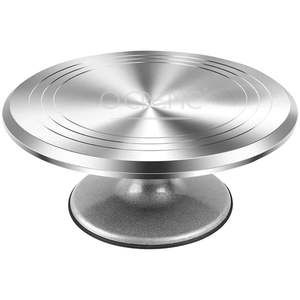 Soporte de aluminio compacto y ligero moderno para pasteles Acabado pulido para pasteles individuales Tartas Cupcakes - Product Image 2
