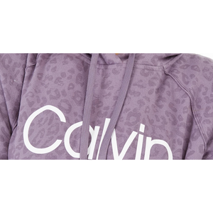 Sudadera con Capucha para Mujer Calvin Klein, Estampado Animal Morado, Tejido Transpirable, Talla 2X, Técnicas de Bordado, para Otoño - Product Image 3