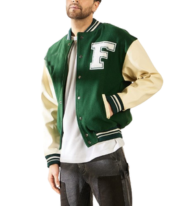 Nouvelle veste de baseball en molleton de coton personnalisée décontractée de qualité supérieure, vestes universitaires, tailles plus grandes, 2024 - Product Image 6