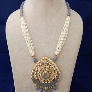 Elegante lindo collar de pendientes de perlas de imitación conjunto único personalizable latón ornamentación joyería de moda a granel fiesta/boda - Product Image 1