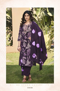 Latest Fully Printed Embroidery Work Cotton <b>Kurti</b> and Bottom Set with Dupatta for Party Wear for Adults Quick Dry All Seasons - Product Image 6