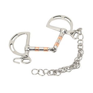 OEM Full Cheek Horse Bit Brass Horse-Riding Mouth Bit Equine Acero inoxidable Productos de equitación de alta calidad - Product Image 4