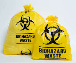 Bolsas de HDPE LDPE para hospital, bolsas de biohazard amarillas - Product Image 3
