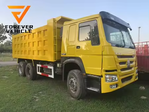 Dirección izquierda usada marca China Howo 6X4 10 ruedas camión volquete en venta - Product Image 2