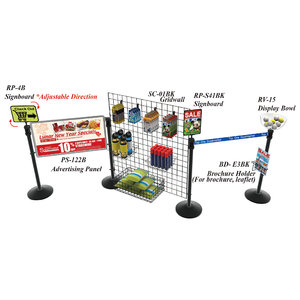 Vente chaude Base robuste et stable Panneau de publicité à direction réglable adapté aux promotions de produits de supermarché - Product Image 3