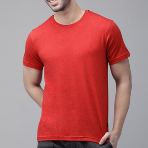 La última moda más vendida Casual Hip Hop High Street hombres sólido cuello redondo suelto de punto 100% algodón personalizable camisetas - Product Image 1