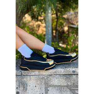 Zapatos para caminar Fitness Signature Line para mujer Modelo Ch241 Cst Color negro/dorado - Product Image 2