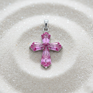 Pendentif et breloques en or 925 argent massif avec diamant de laboratoire rose fantaisie VVS 1 carat certifié GIA IGI, bijoux fins, cadeau pour lui - Product Image 2