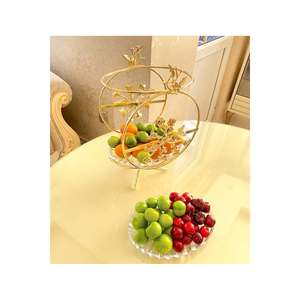 Armoire de présentation en verre à deux couches Cam Food-Safe avec décorations de fête élégantes à plusieurs fleurs fabriquées en Turquie - Product Image 4