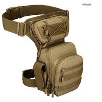 Bolsa Táctica de Pierna Multifuncional Impermeable para Viajes y Actividades al Aire Libre, Riñonera, Bolsa de Cintura MOLLE con Camuflaje