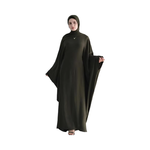 เดรสอาบายาของผู้หญิงหรูหรามาใหม่เสื้อผ้าอิสลามพิมพ์ลายเสื้อสำหรับใส่กลางแจ้งดีไซน์ชายเสื้อแบบบานออก2025 - Product Image 1