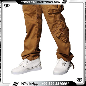 Venta al por mayor y logotipo personalizado suelto cómodo deportes Cargo pantalones hombres - Product Image 3