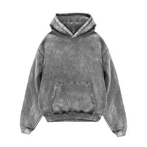 New <b>Vintage</b> Washed Oversized Hoodie | Streetwear Loose Fit Pullover <b>Sweatshirt</b> for Men and Women - Product Image 2