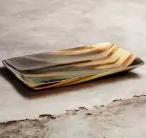 ถาดเรซินฝังกระดูกพร้อมแตรสุดหรูถาดเสิร์ฟสำหรับบ้านห้องครัวโรงแรม - Product Image 2