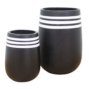 Boîte à fleurs en fibrociment Pot d'aspect ciment minimaliste pour murs verts, entrées et espaces publics, vente en gros du Vietnam - Product Image 1