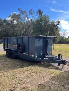 Remorque à benne basculante de qualité supérieure 7x16 pour usage agricole Système hydraulique durable avec composants de base pour remorque de tracteur - Product Image 5