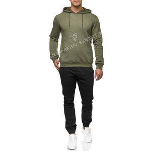 Sweat à capuche d'hiver avec logo personnalisé OEM 100% pull à capuche unisexe uni en molleton de coton sans doublure - Product Image 2