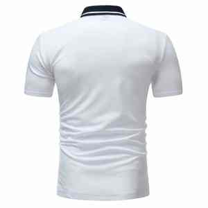 Camiseta Polo para Hombre al por Mayor, Venta Caliente OEM, Algodón, Abertura Lateral, Gimnasio, Entrenamiento, Manga Corta, Camiseta Informal Personalizada para Hombre - Product Image 4