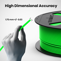 Filament d'impression 3D Numakers de qualité supérieure, PETG vert fluorescent 1,75 mm, bobine de 1 kg, vitesse d'impression rapide 300 mm/s, épaisseur de couche 0,2 mm, moulage