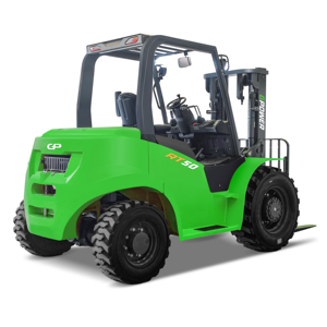 Nouveau chariot élévateur tout-terrain diesel RT50, outils de levage, hauteur de levage 4700 mm |   Capacité de 1 tonne |   Positionneur de fourche |   Cabine complète 4x4 |   1 an - Product Image 4